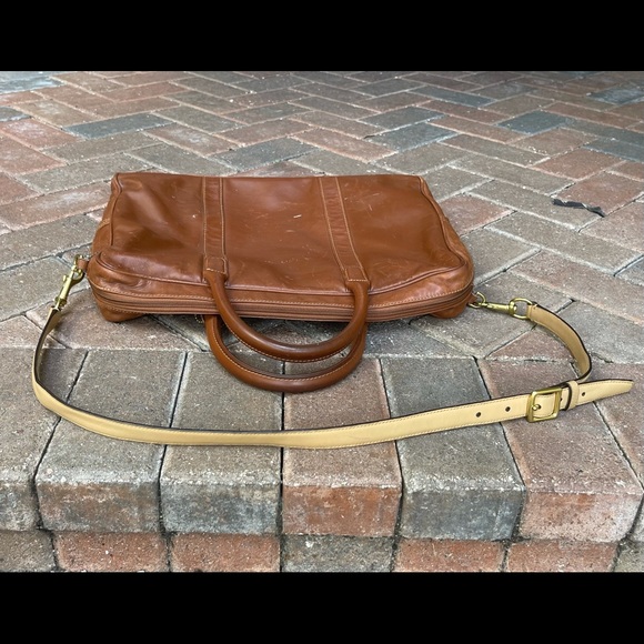 Coach brown leather soft briefcase - Picture 2 of 9